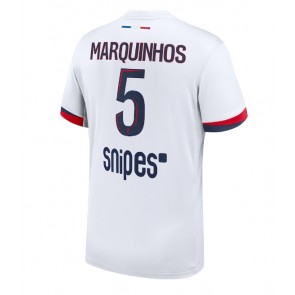 Lacne Muži Futbalové dres Paris Saint-Germain Marquinhos #5 2025-26 Krátky Rukáv - Preč